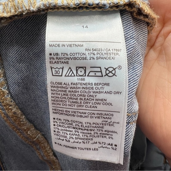 Old Navy Girls High Waisted Rockstar 360° Stretch Jeggings, Medium Wash, Size 14 - Picture 7 of 9